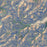 Glacier National Park Map Print in Afternoon Style Zoomed In Close Up Showing Details