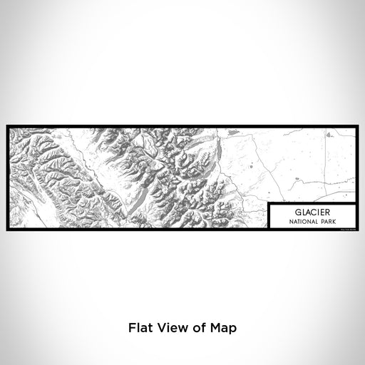 Flat View of Map Custom Glacier National Park Map Enamel Mug in Classic