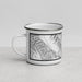 Left View Custom Glacier National Park Map Enamel Mug in Classic
