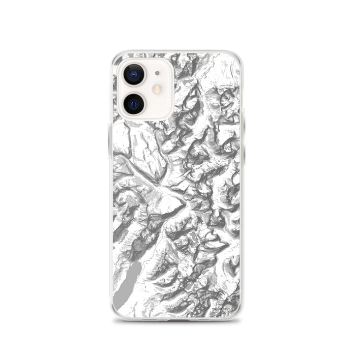 Custom Glacier National Park Map iPhone 12 Phone Case in Classic