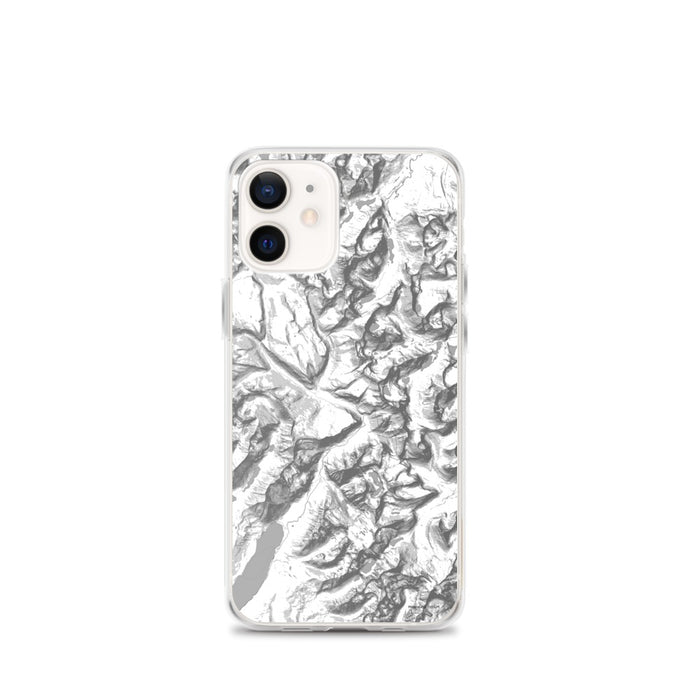 Custom Glacier National Park Map iPhone 12 mini Phone Case in Classic