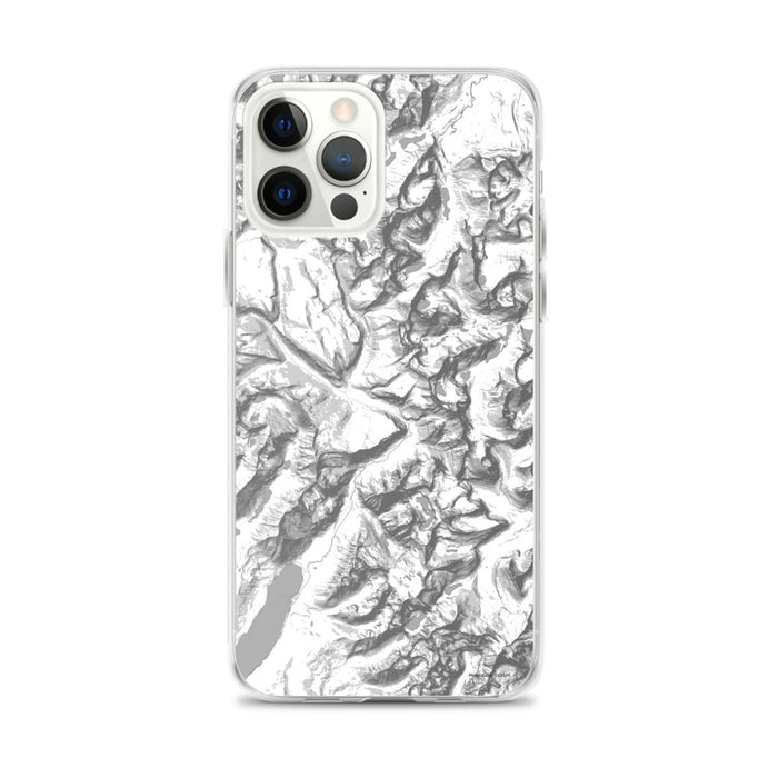 Custom Glacier National Park Map iPhone 12 Pro Max Phone Case in Classic