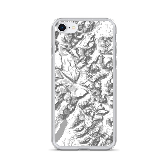 Custom Glacier National Park Map iPhone SE Phone Case in Classic