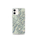 Custom Glacier National Park Map iPhone 12 mini Phone Case in Woodblock