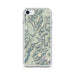 Custom Glacier National Park Map iPhone SE Phone Case in Woodblock
