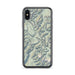 Custom Glacier National Park Map Phone Case in Woodblock