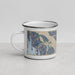 Left View Custom Glacier Bay Alaska Map Enamel Mug in Afternoon