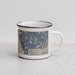 Right View Custom Glacier Bay Alaska Map Enamel Mug in Afternoon