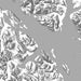 Glacier Bay Alaska Map Print in Classic Style Zoomed In Close Up Showing Details