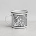 Left View Custom Glacier Bay Alaska Map Enamel Mug in Classic