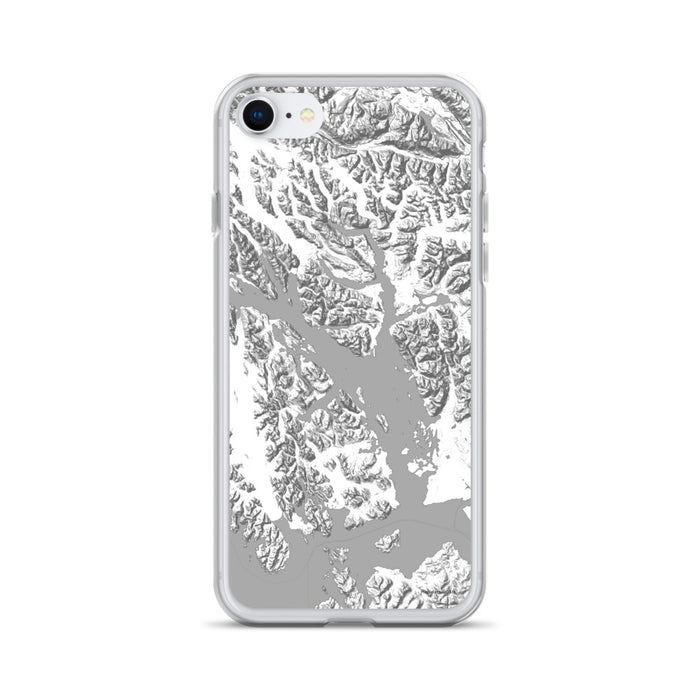 Custom Glacier Bay Alaska Map iPhone SE Phone Case in Classic