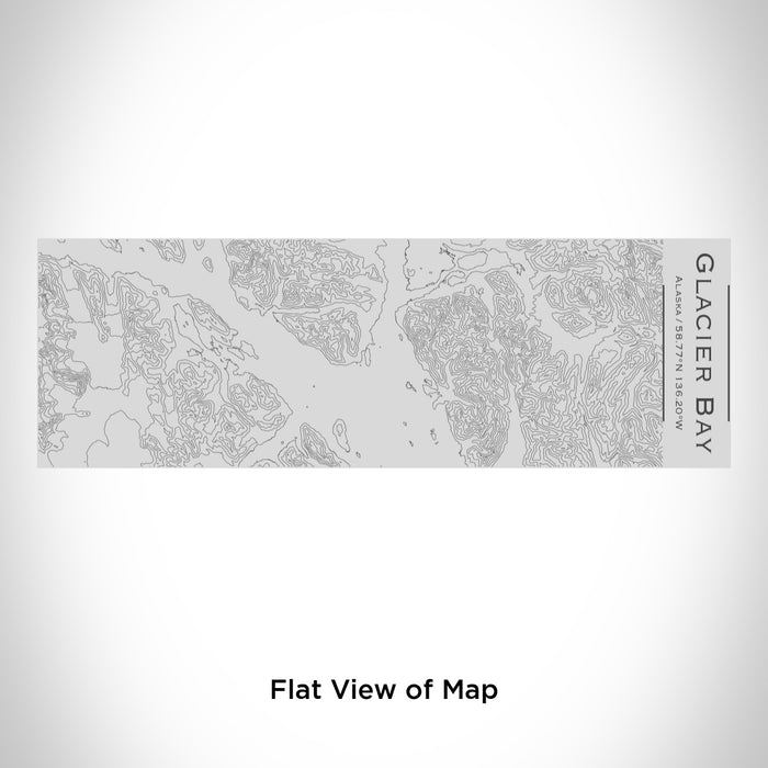 Rendered View of Glacier Bay Alaska Map Engraving on 10oz Stainless Steel Insulated Cup with Sipping Lid