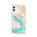 Custom Glacier Bay Alaska Map Phone Case in Watercolor