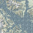 Glacier Bay Alaska Map Print in Woodblock Style Zoomed In Close Up Showing Details