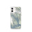 Custom Glacier Bay Alaska Map iPhone 12 mini Phone Case in Woodblock