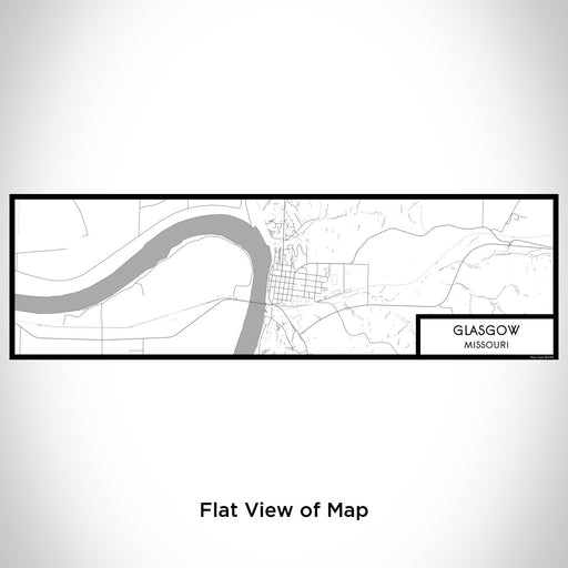 Flat View of Map Custom Glasgow Missouri Map Enamel Mug in Classic