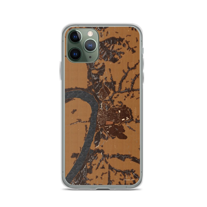 Custom iPhone 11 Pro Glasgow Missouri Map Phone Case in Ember