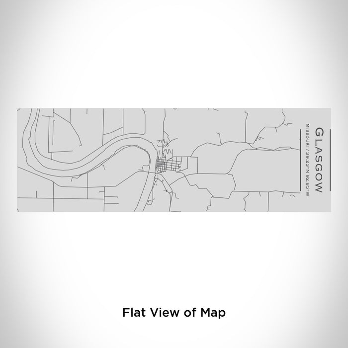 Rendered View of Glasgow Missouri Map Engraving on 10oz Stainless Steel Insulated Cup with Sipping Lid