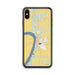 Custom iPhone XS Max Glasgow Missouri Map Phone Case in Woodblock