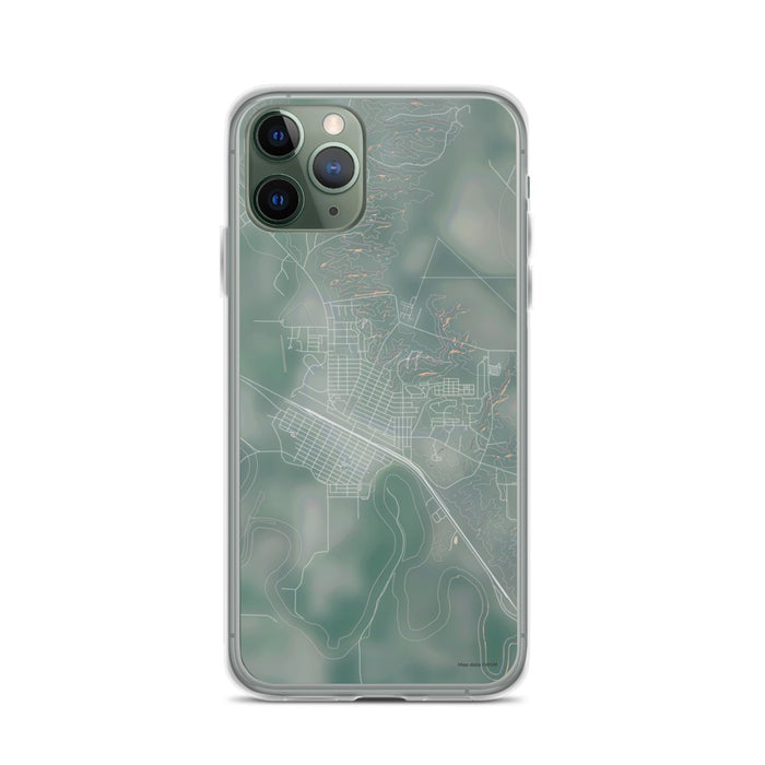 Custom iPhone 11 Pro Glasgow Montana Map Phone Case in Afternoon