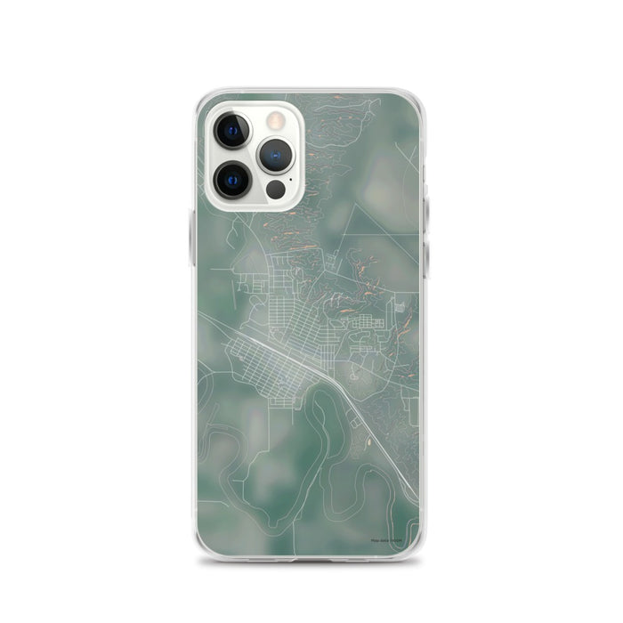 Custom iPhone 12 Pro Glasgow Montana Map Phone Case in Afternoon
