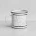 Left View Custom Glasgow Montana Map Enamel Mug in Classic
