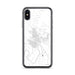 Custom iPhone X/XS Glasgow Montana Map Phone Case in Classic