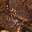 Glasgow Montana Map Print in Ember Style Zoomed In Close Up Showing Details