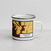 Right View Custom Glasgow Montana Map Enamel Mug in Ember