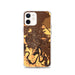 Custom iPhone 12 Glasgow Montana Map Phone Case in Ember