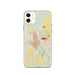Custom iPhone 11 Glasgow Montana Map Phone Case in Woodblock