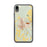 Custom iPhone XR Glasgow Montana Map Phone Case in Woodblock