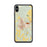 Custom iPhone XS Max Glasgow Montana Map Phone Case in Woodblock