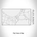 Rendered View of Glen Arbor Michigan Map Engraving on 17oz Stainless Steel Insulated Cola Bottle in White