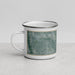 Left View Custom Glencoe Illinois Map Enamel Mug in Afternoon