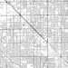Glendale Arizona Map Print in Classic Style Zoomed In Close Up Showing Details
