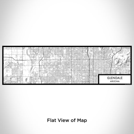 Flat View of Map Custom Glendale Arizona Map Enamel Mug in Classic