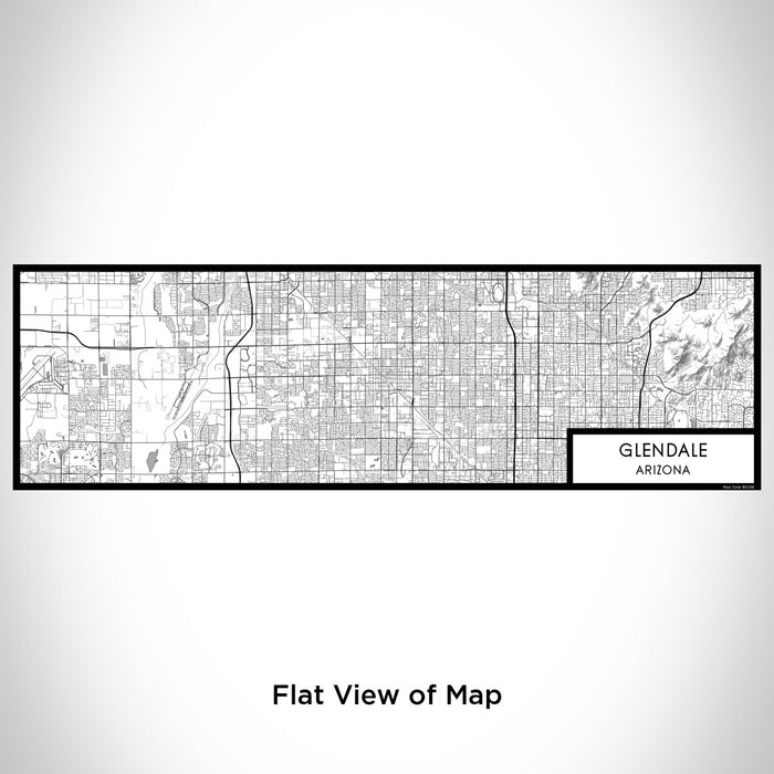 Flat View of Map Custom Glendale Arizona Map Enamel Mug in Classic