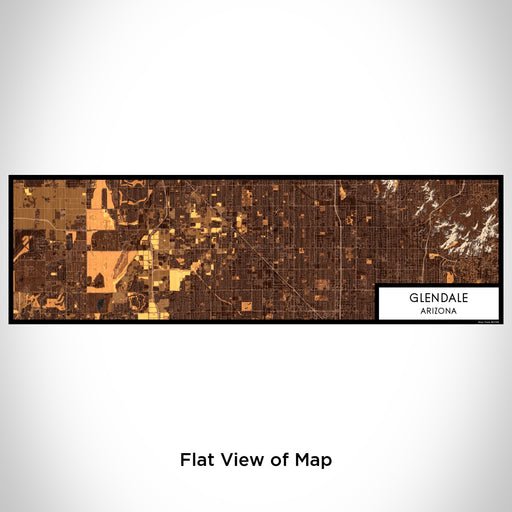 Flat View of Map Custom Glendale Arizona Map Enamel Mug in Ember