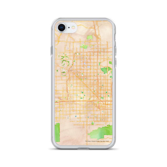 Custom Glendale Arizona Map iPhone SE Phone Case in Watercolor