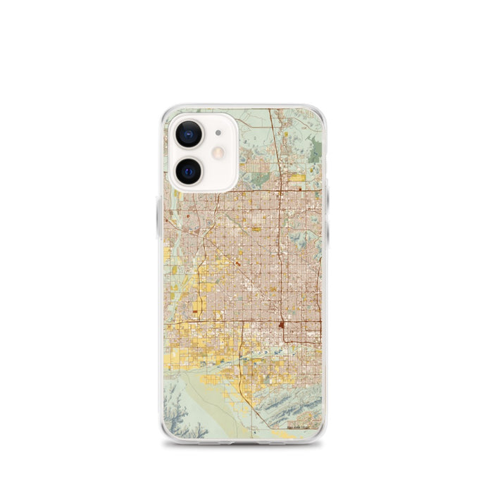 Custom Glendale Arizona Map iPhone 12 mini Phone Case in Woodblock