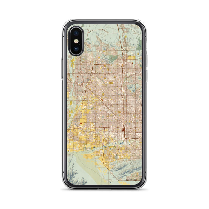 Custom Glendale Arizona Map Phone Case in Woodblock