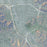 Glendale California Map Print in Afternoon Style Zoomed In Close Up Showing Details