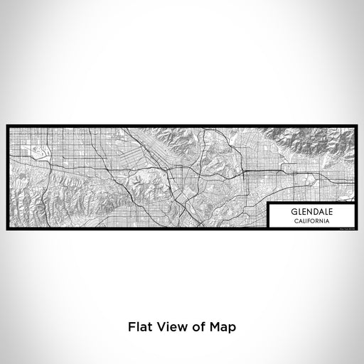 Flat View of Map Custom Glendale California Map Enamel Mug in Classic