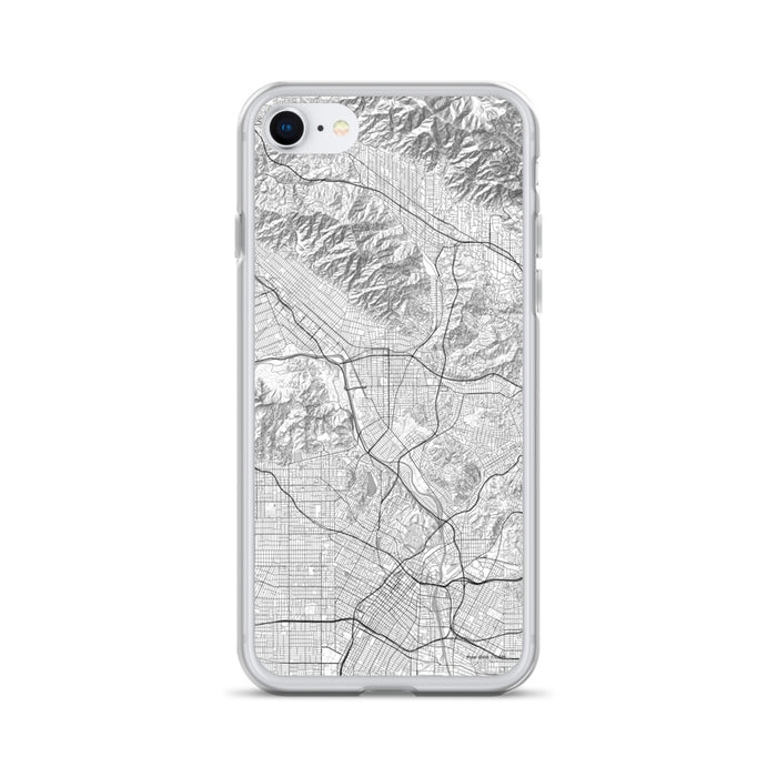 Custom Glendale California Map iPhone SE Phone Case in Classic