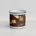 Front View Custom Glendale California Map Enamel Mug in Ember