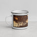 Left View Custom Glendale California Map Enamel Mug in Ember