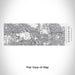 Rendered View of Glendale California Map Engraving on 10oz Stainless Steel Insulated Cup with Sliding Lid in White