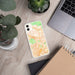 Custom Glendale California Map Phone Case in Watercolor