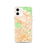 Custom Glendale California Map iPhone 12 Phone Case in Watercolor